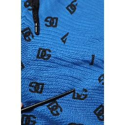 Blue Logo Print Jogger Men Sweatpants Pants