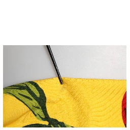 Yellow Cherry Print Jogger Sweatpants Pants