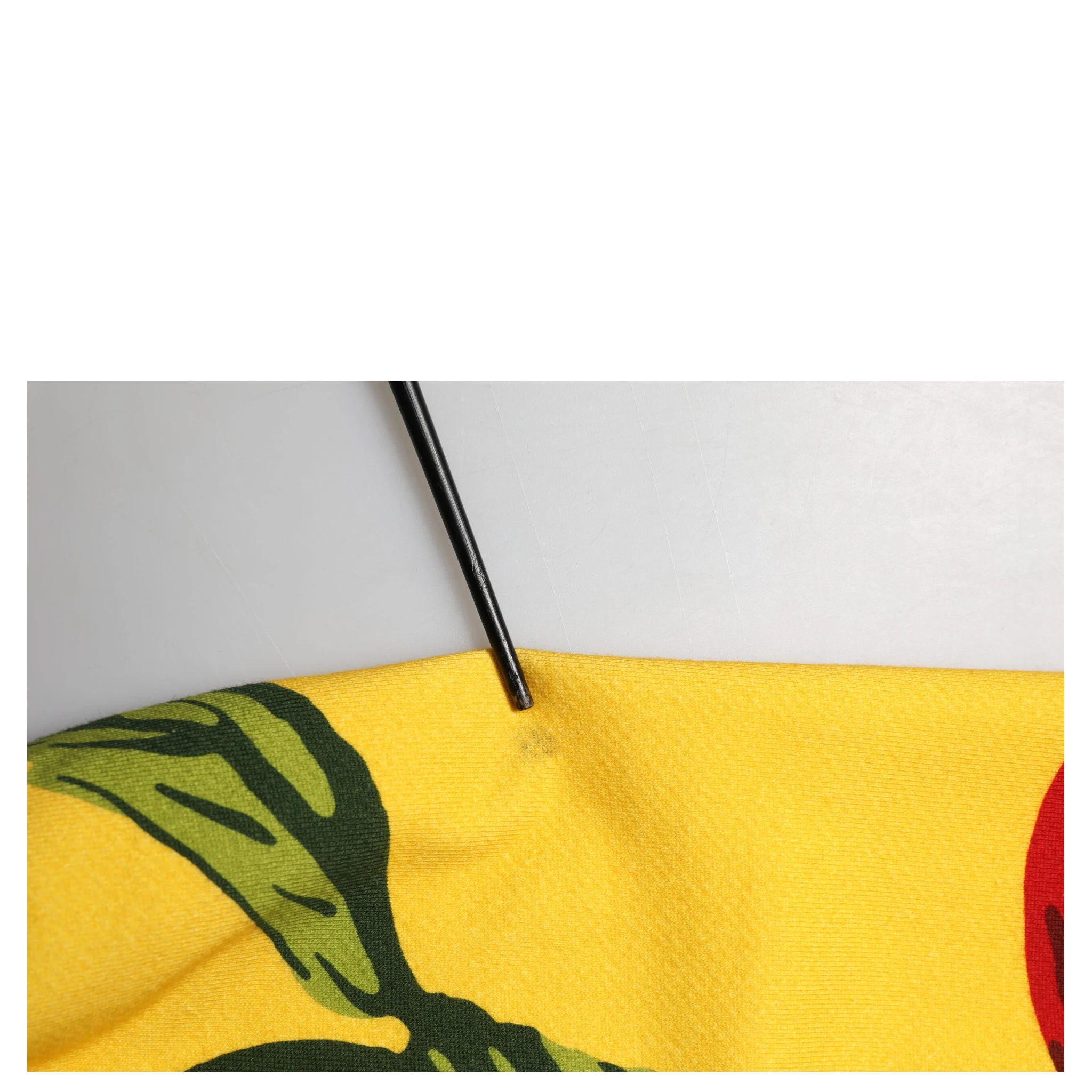 Yellow Cherry Print Jogger Sweatpants Pants