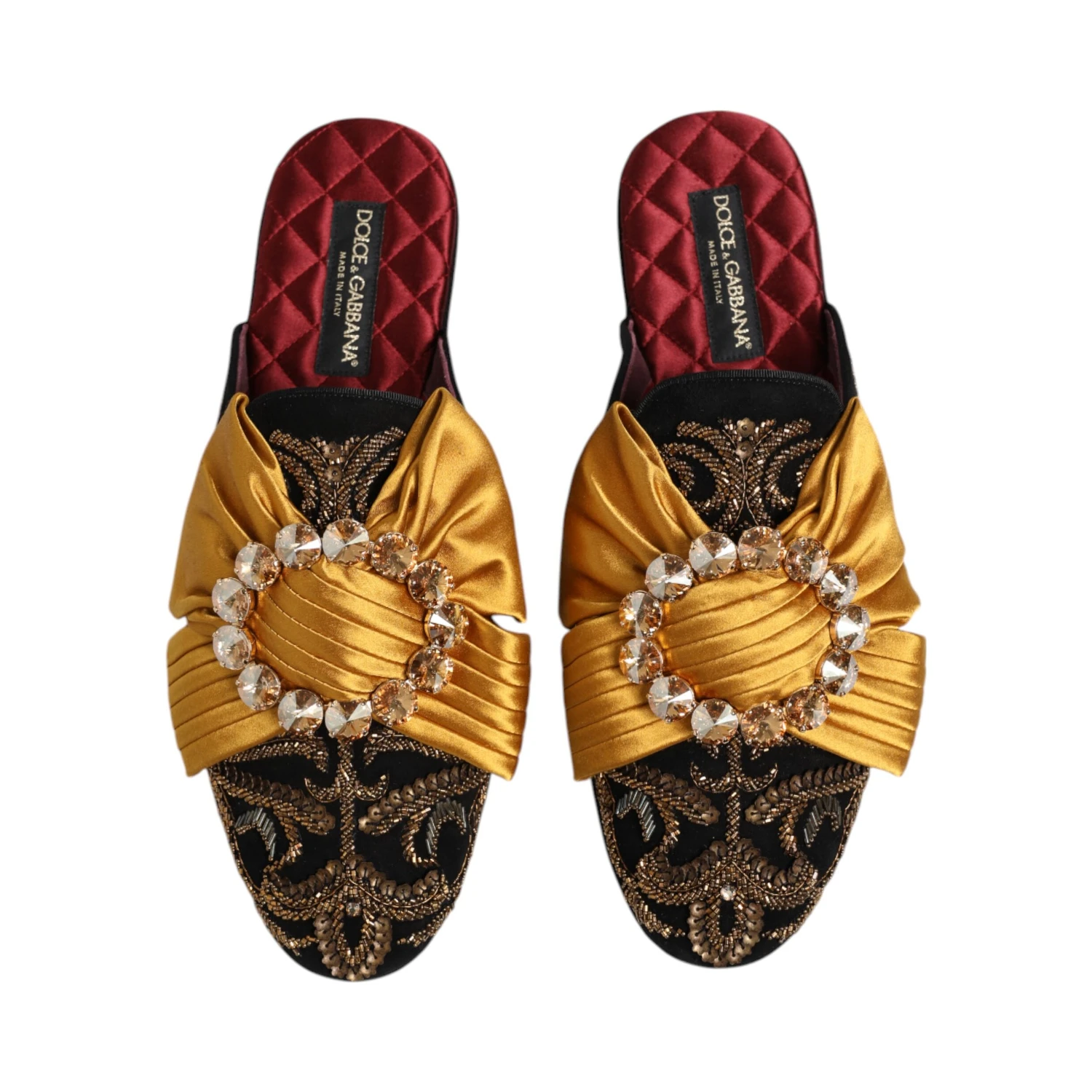 Multicolor Embellished Flat Sandals Shoes
