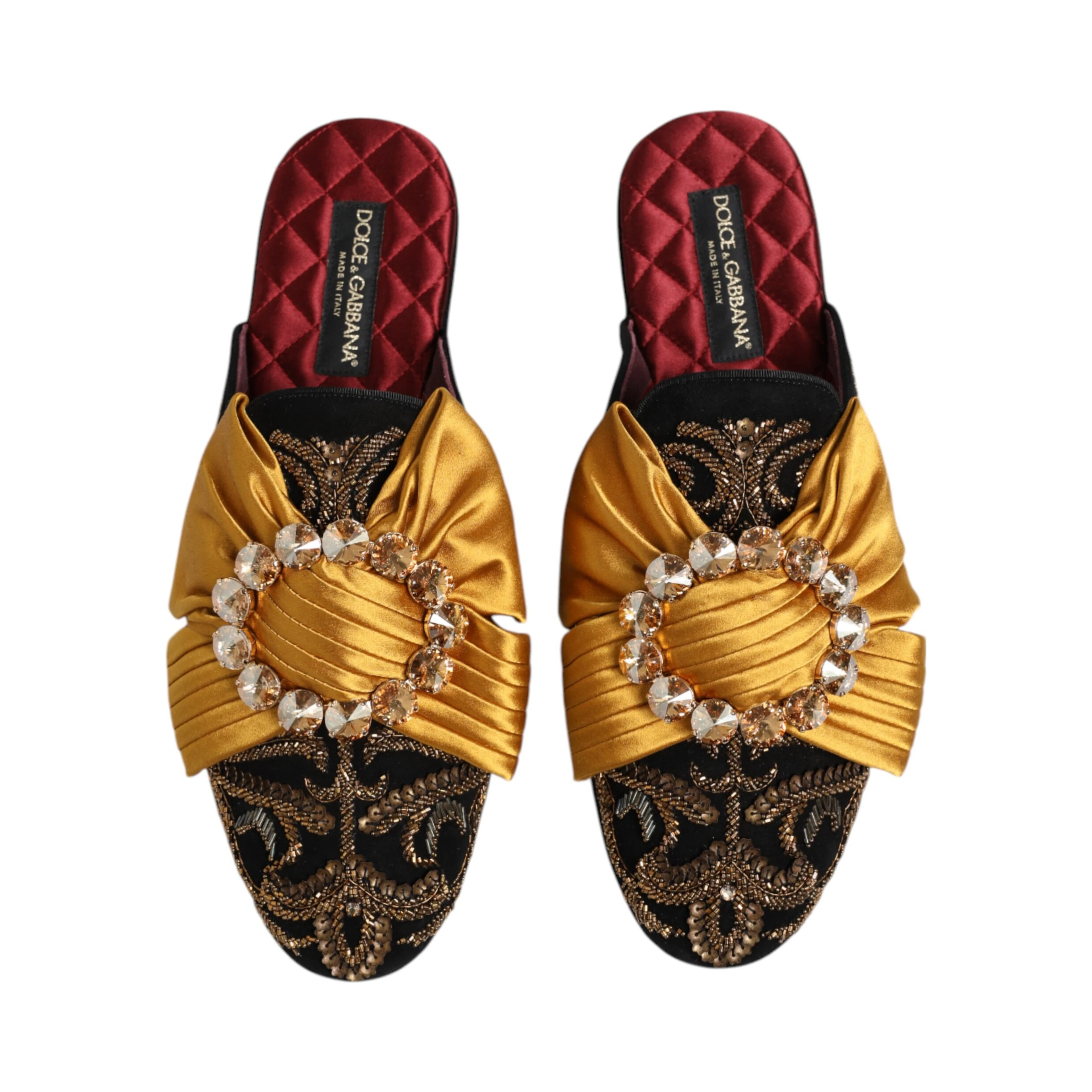 Multicolor Embellished Flat Sandals Shoes