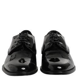 Black Patent Leather Derby Formal Dress Shoes