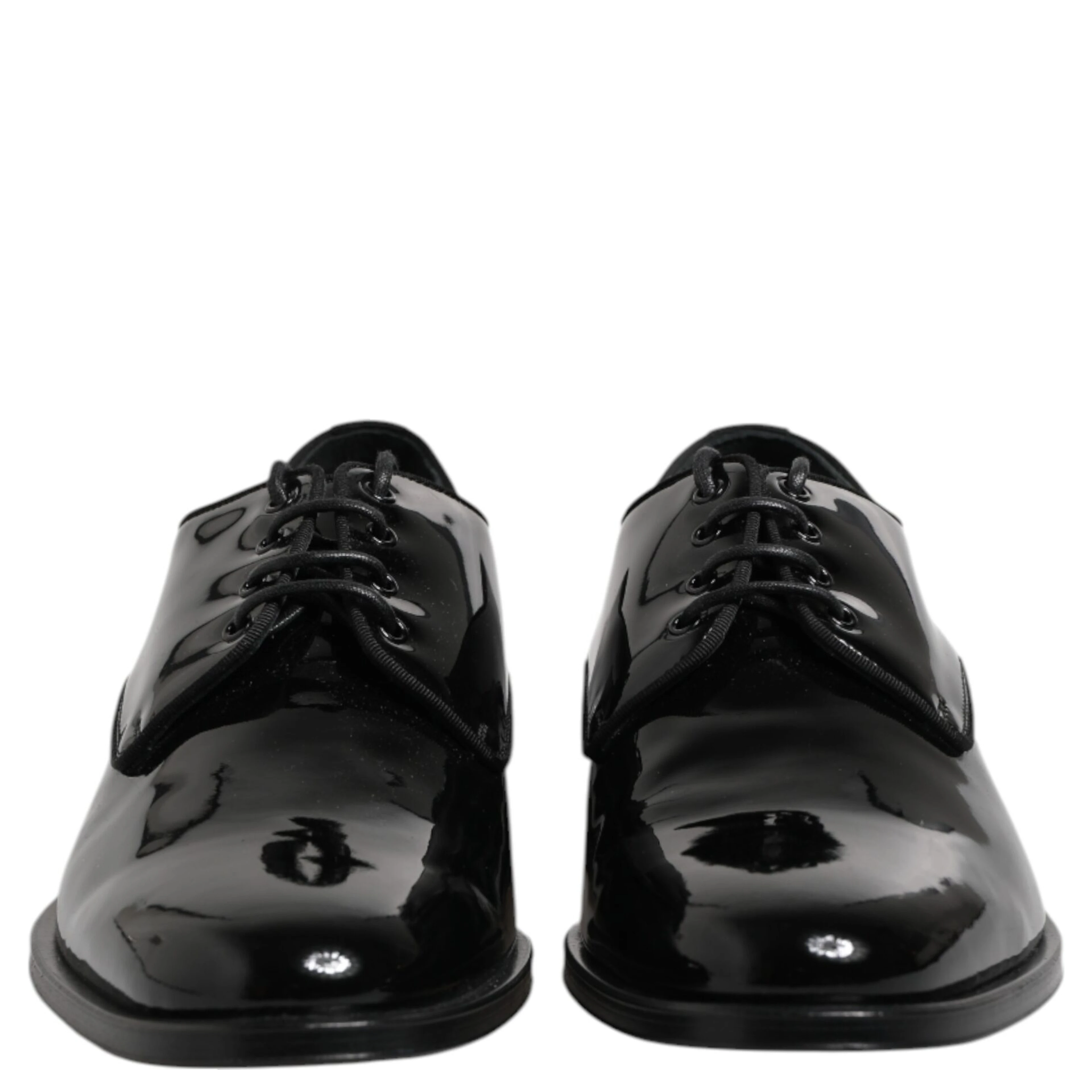 Black Patent Leather Derby Formal Dress Shoes