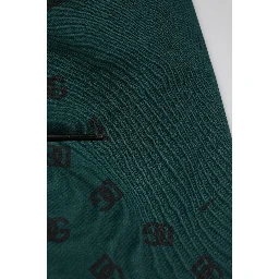Green Logo Print Jogger Men Sweatpants Pants