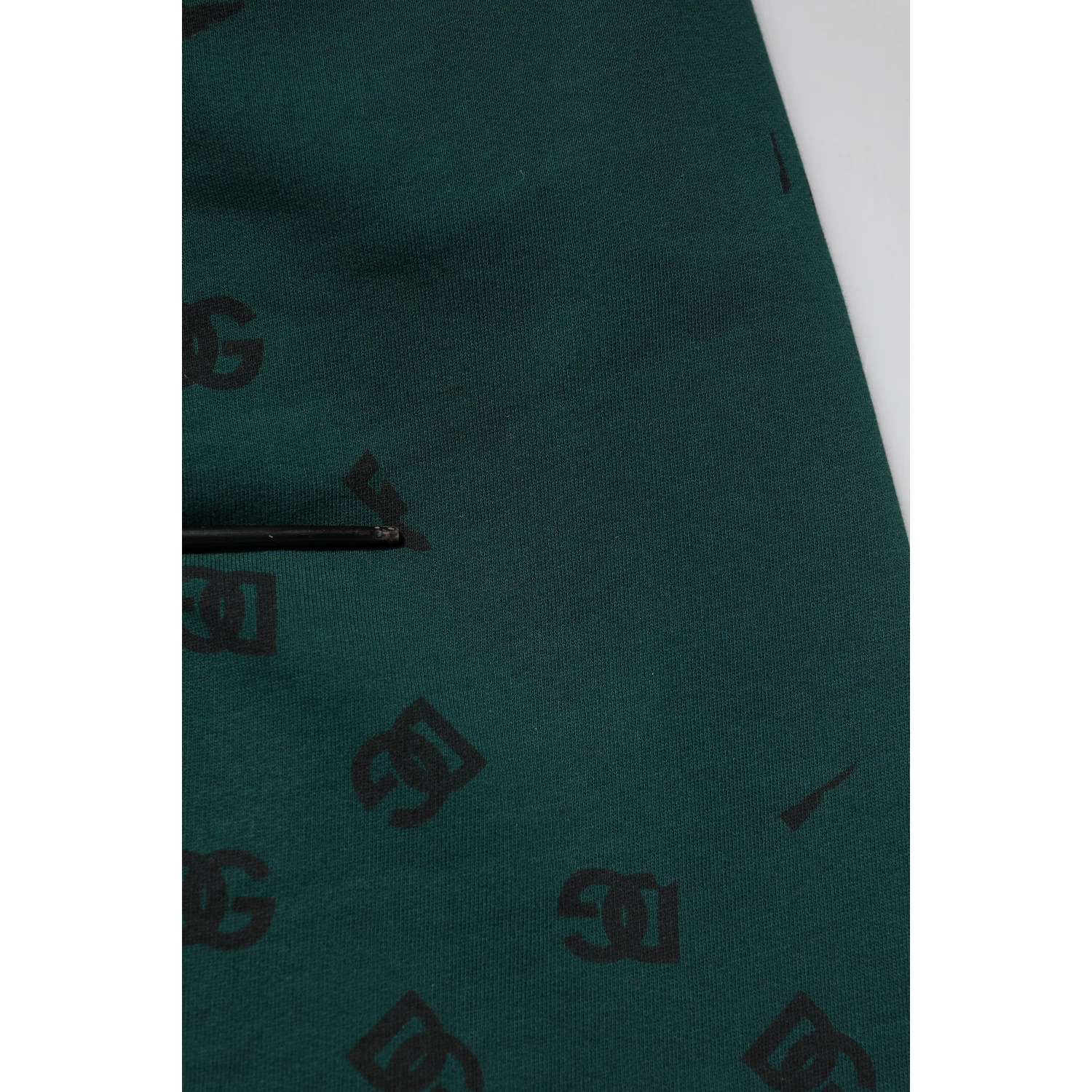 Green Logo Print Jogger Men Sweatpants Pants