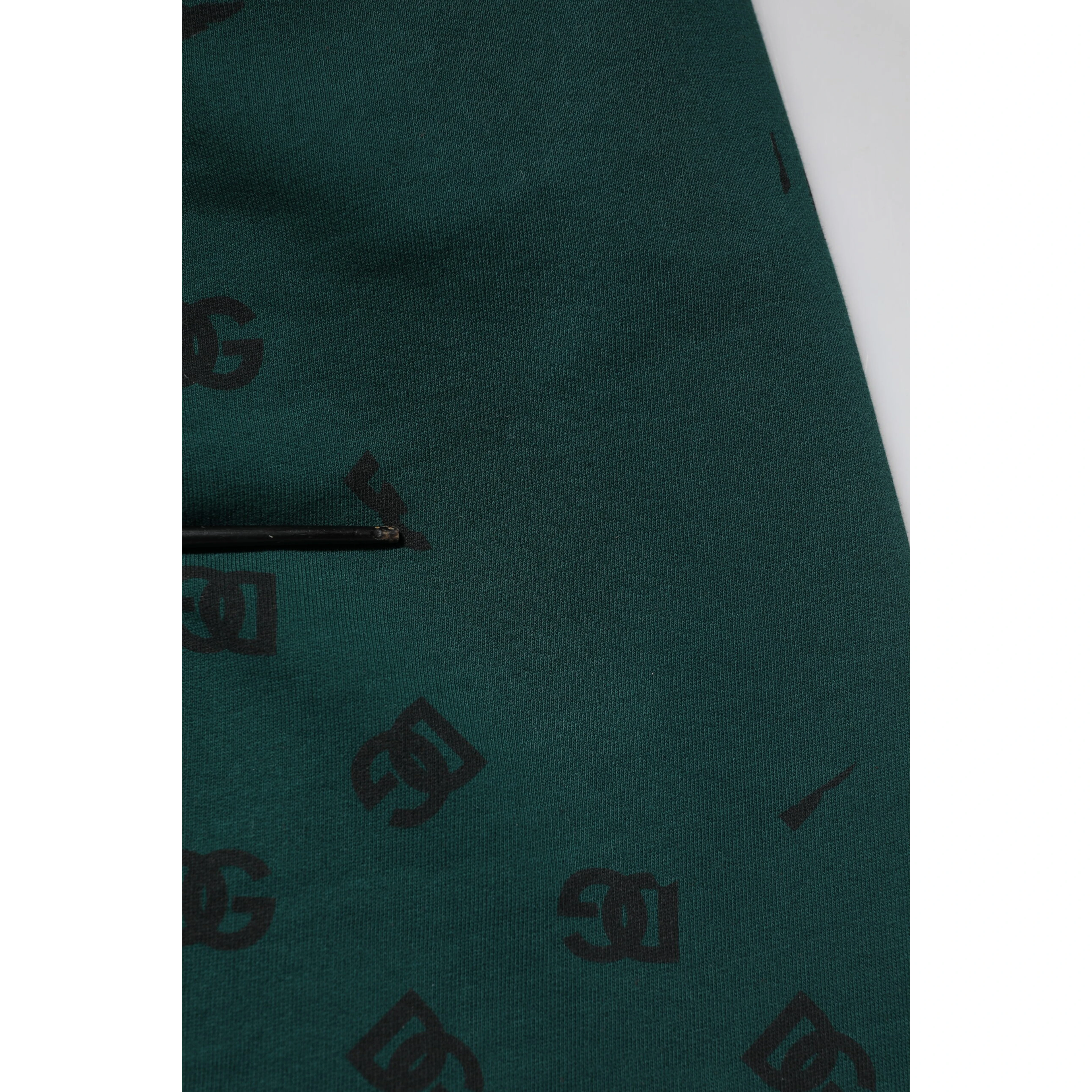 Green Logo Print Jogger Men Sweatpants Pants