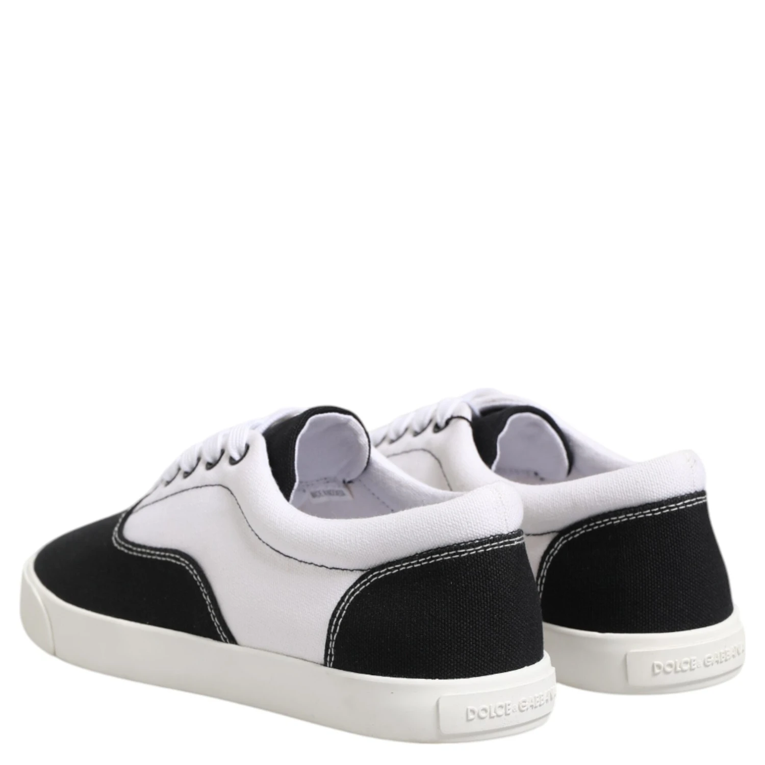 Black Cotton Canvas Lace Up Men Sneakers Shoes