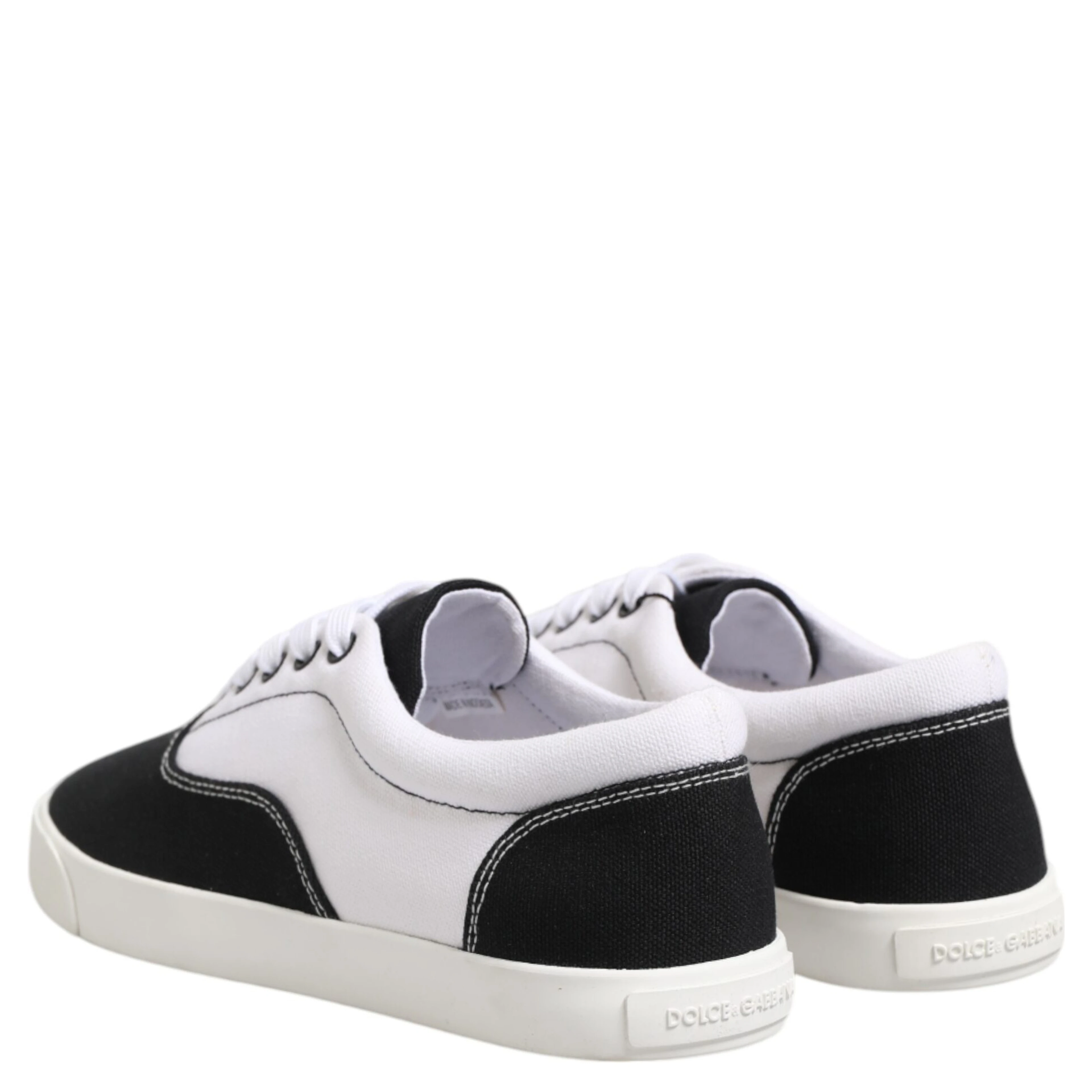 Black Cotton Canvas Lace Up Men Sneakers Shoes