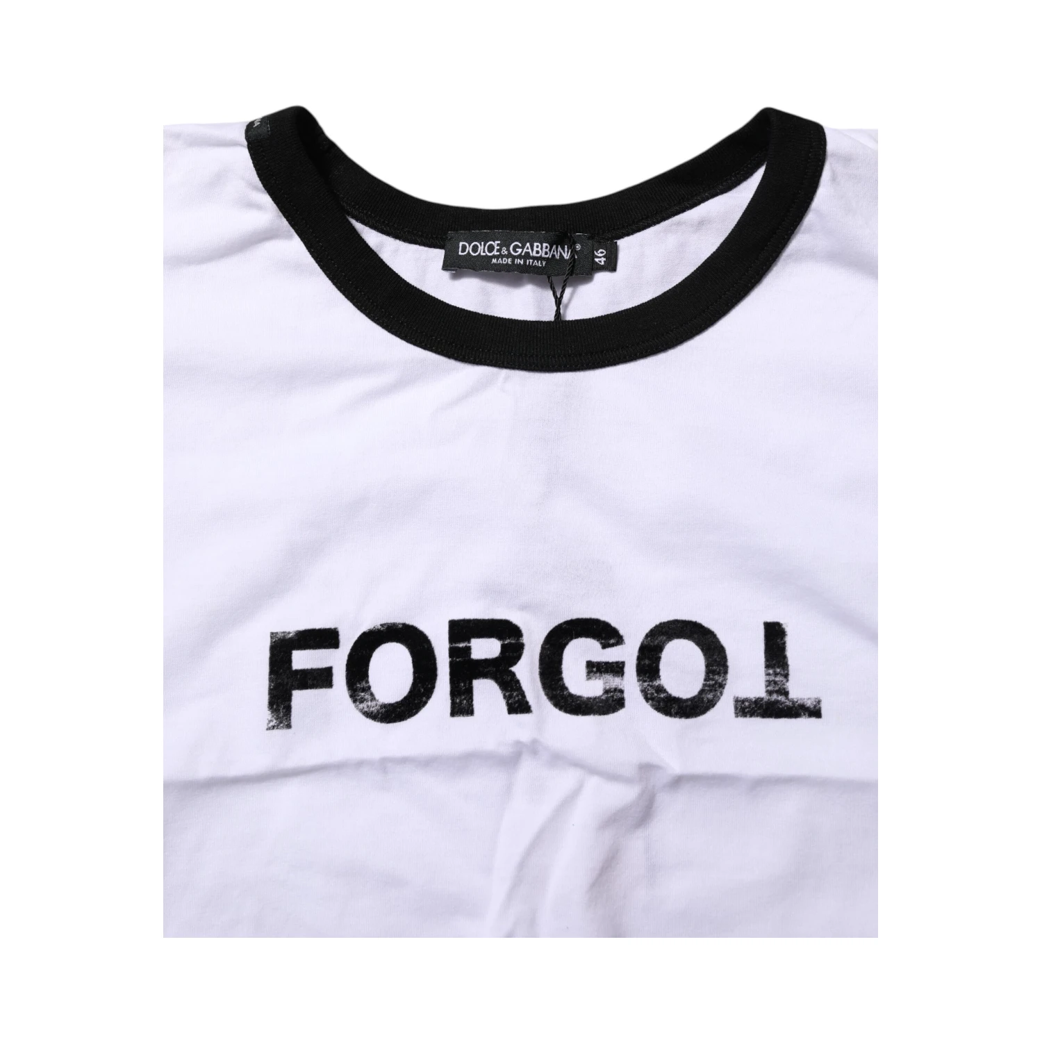White Graphic Print Crew Neck Cropped T-shirt
