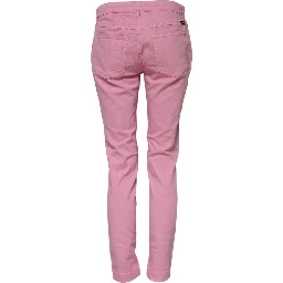 Pink Cotton PRETTY Skinny Denim Jeans