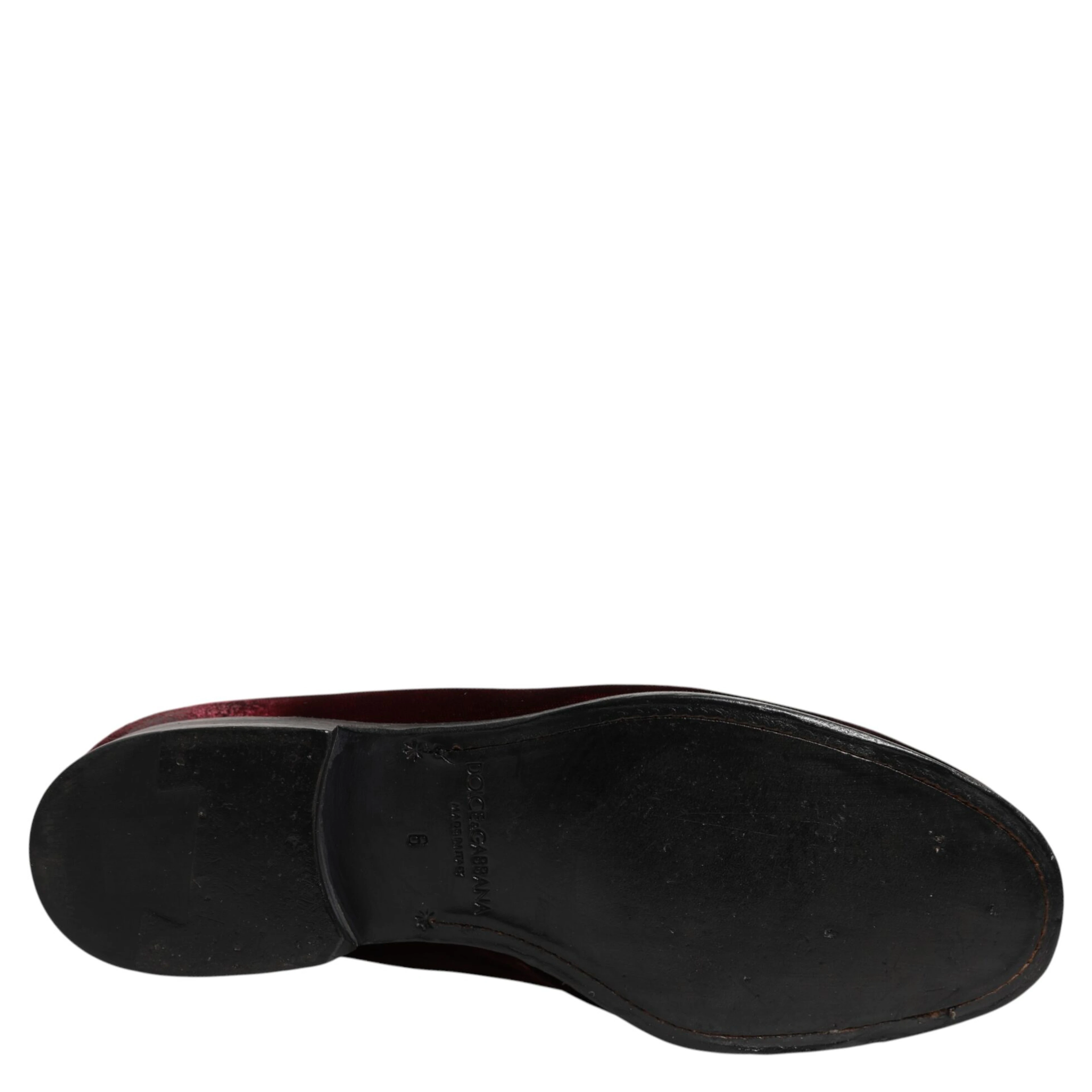 Red Velvet Men Slip On Loafers Dress Shoes