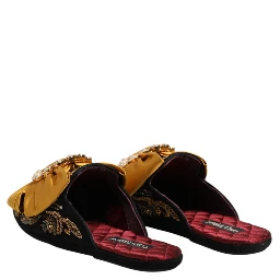 Multicolor Embellished Flat Sandals Shoes