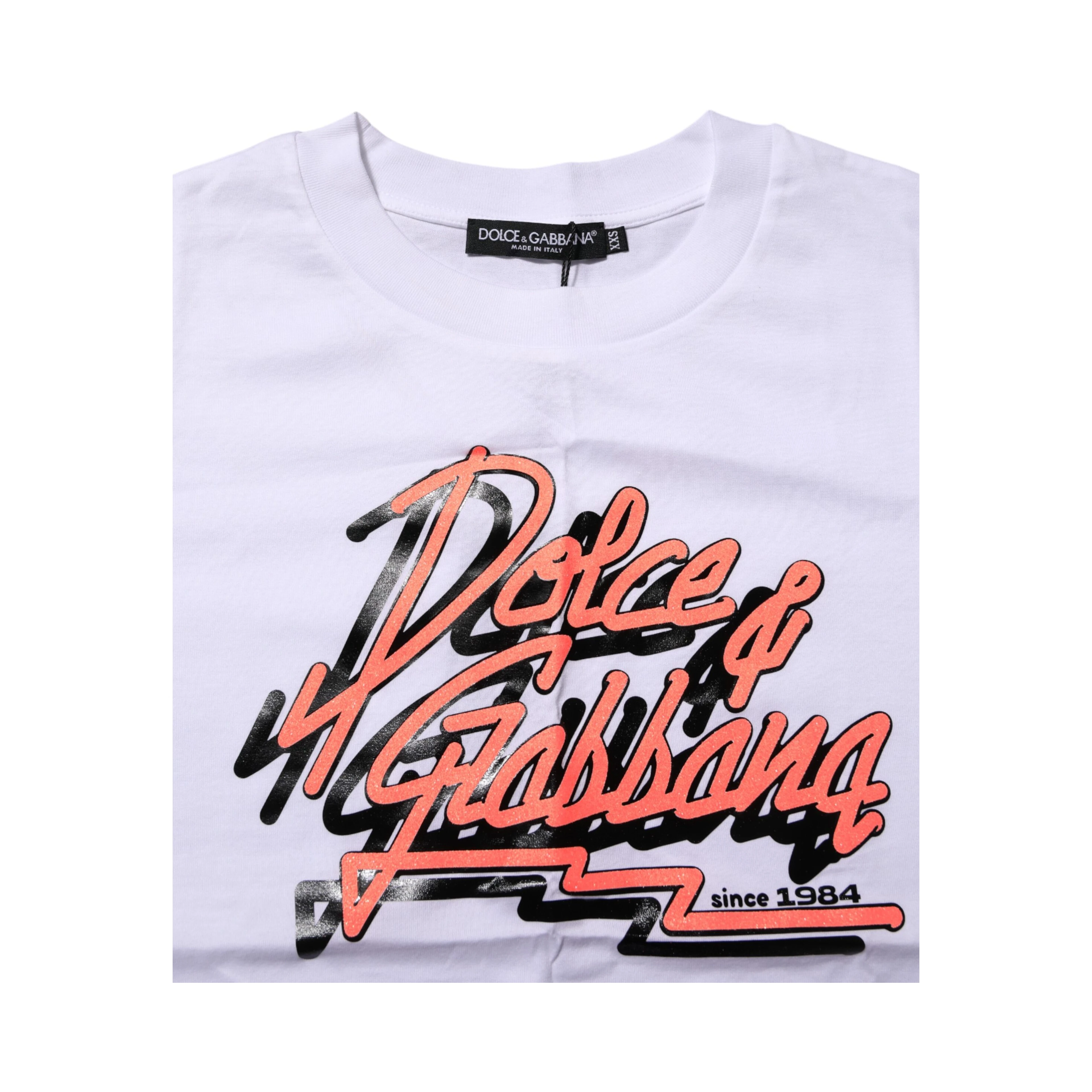 White Cotton Graphic Print Crew Neck T-shirt