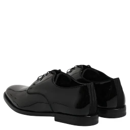 Black Patent Leather Derby Formal Dress Shoes