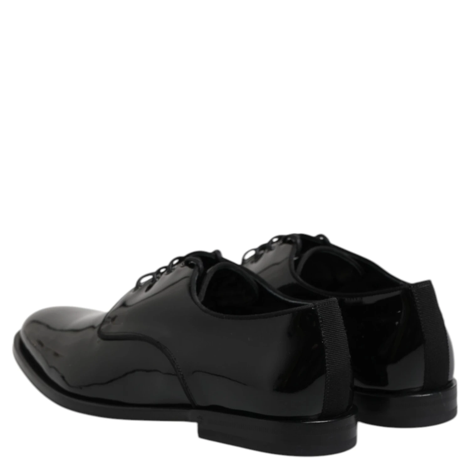 Black Patent Leather Derby Formal Dress Shoes