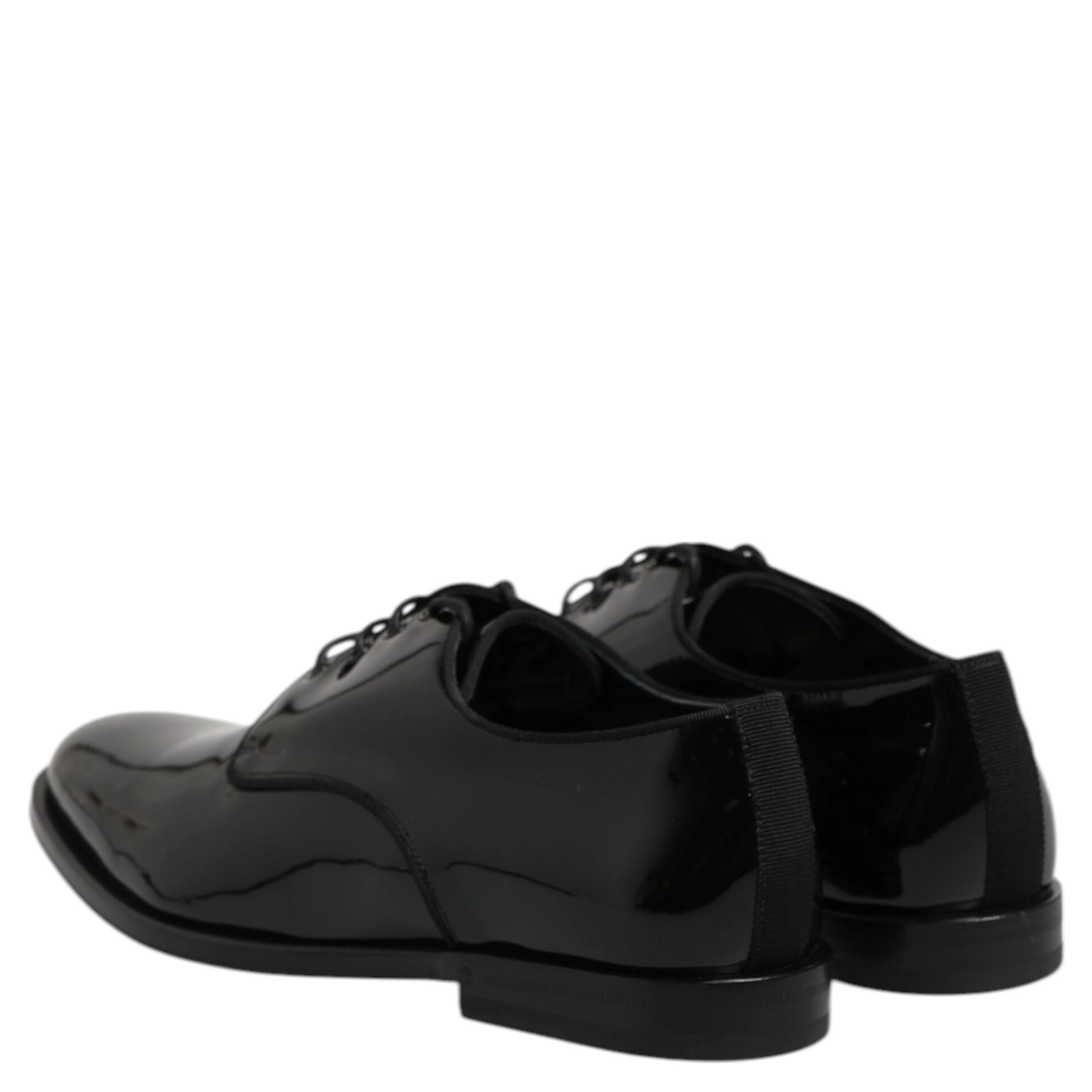 Black Patent Leather Derby Formal Dress Shoes