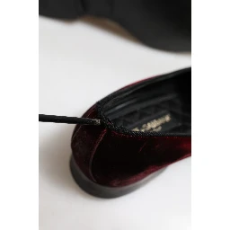 Red Velvet Men Slip On Loafers Dress Shoes