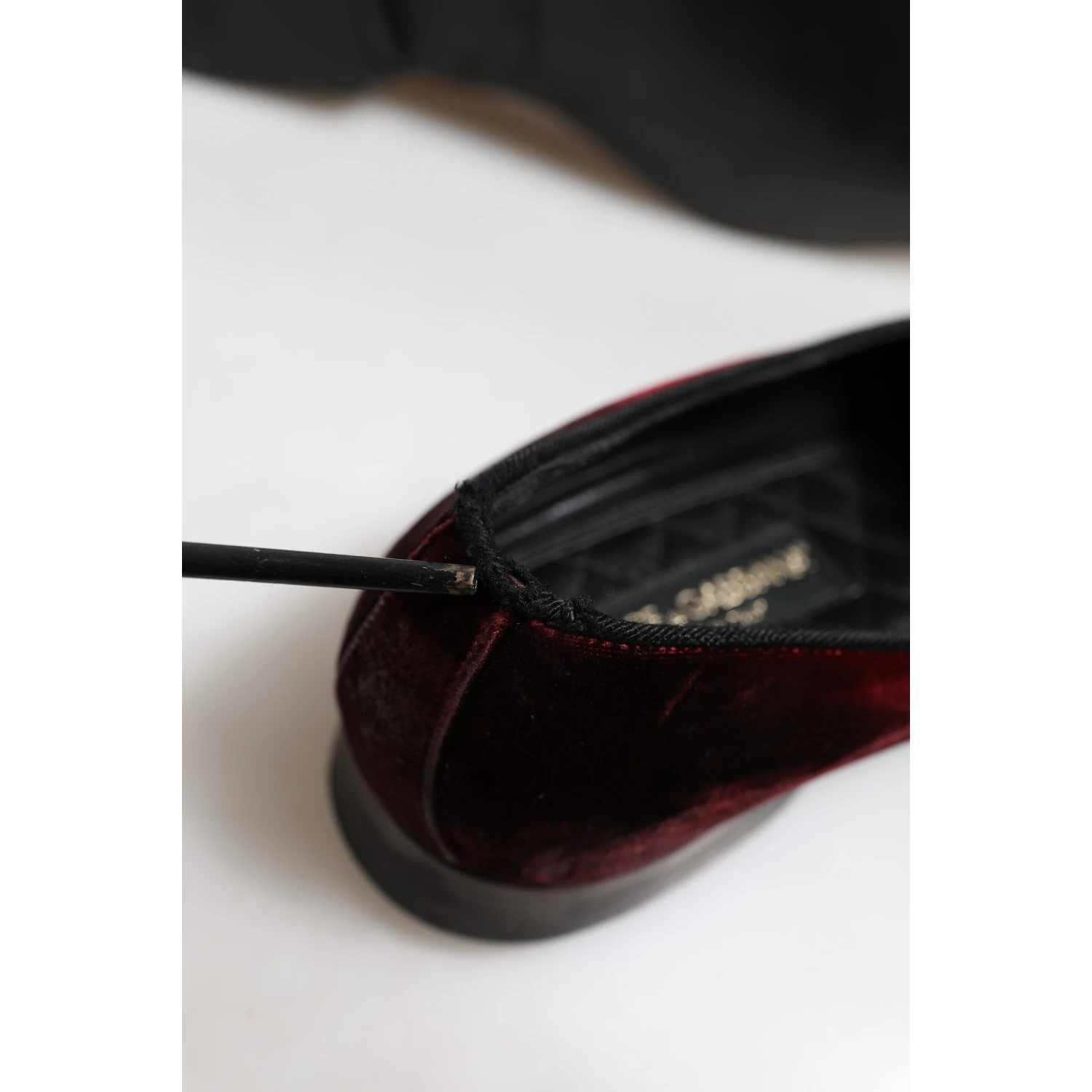 Red Velvet Men Slip On Loafers Dress Shoes