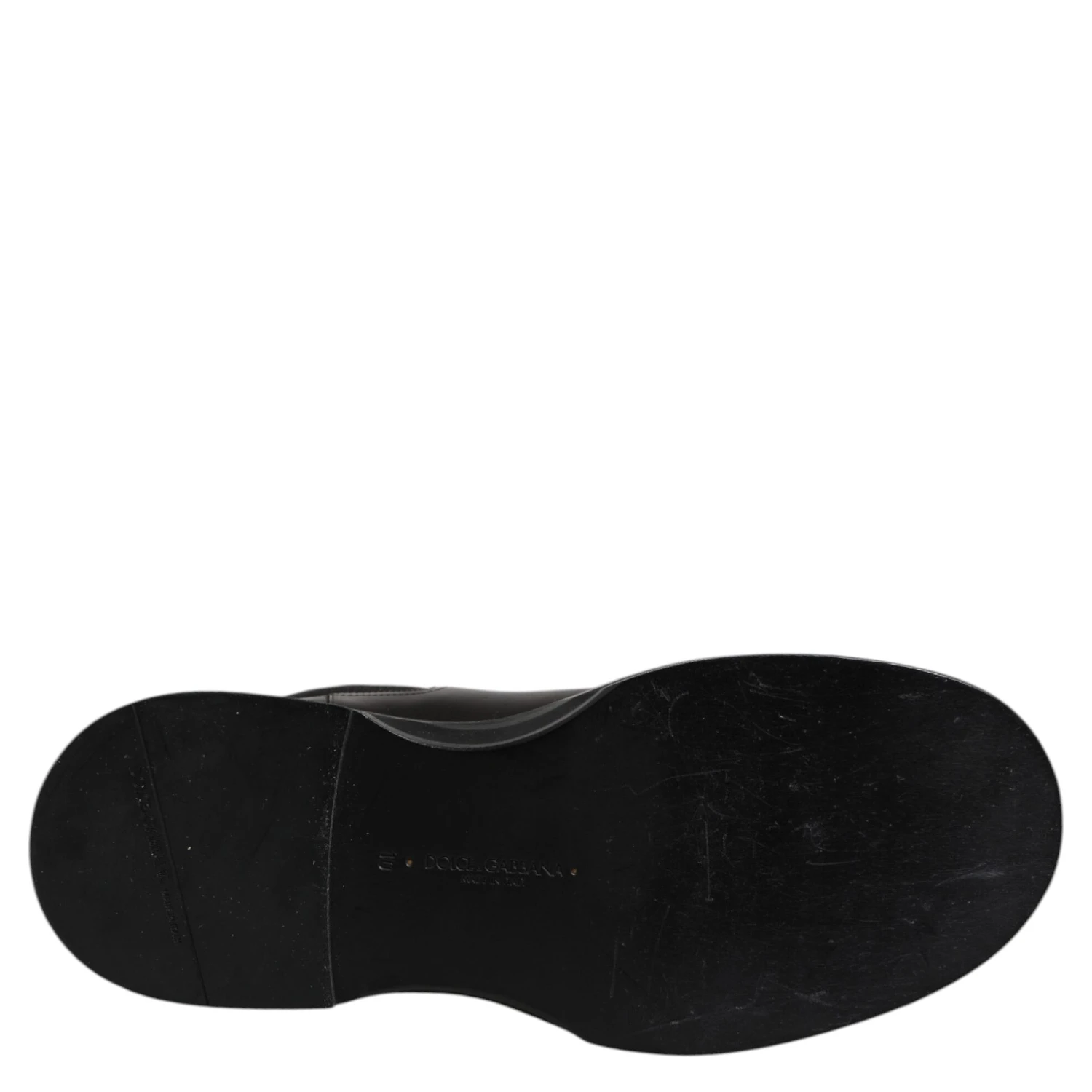 Black Leather Mid Calf Boots Flats Shoes