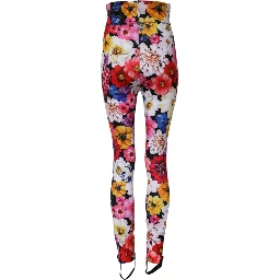 Multicolor Floral High Waist Leggings Pants