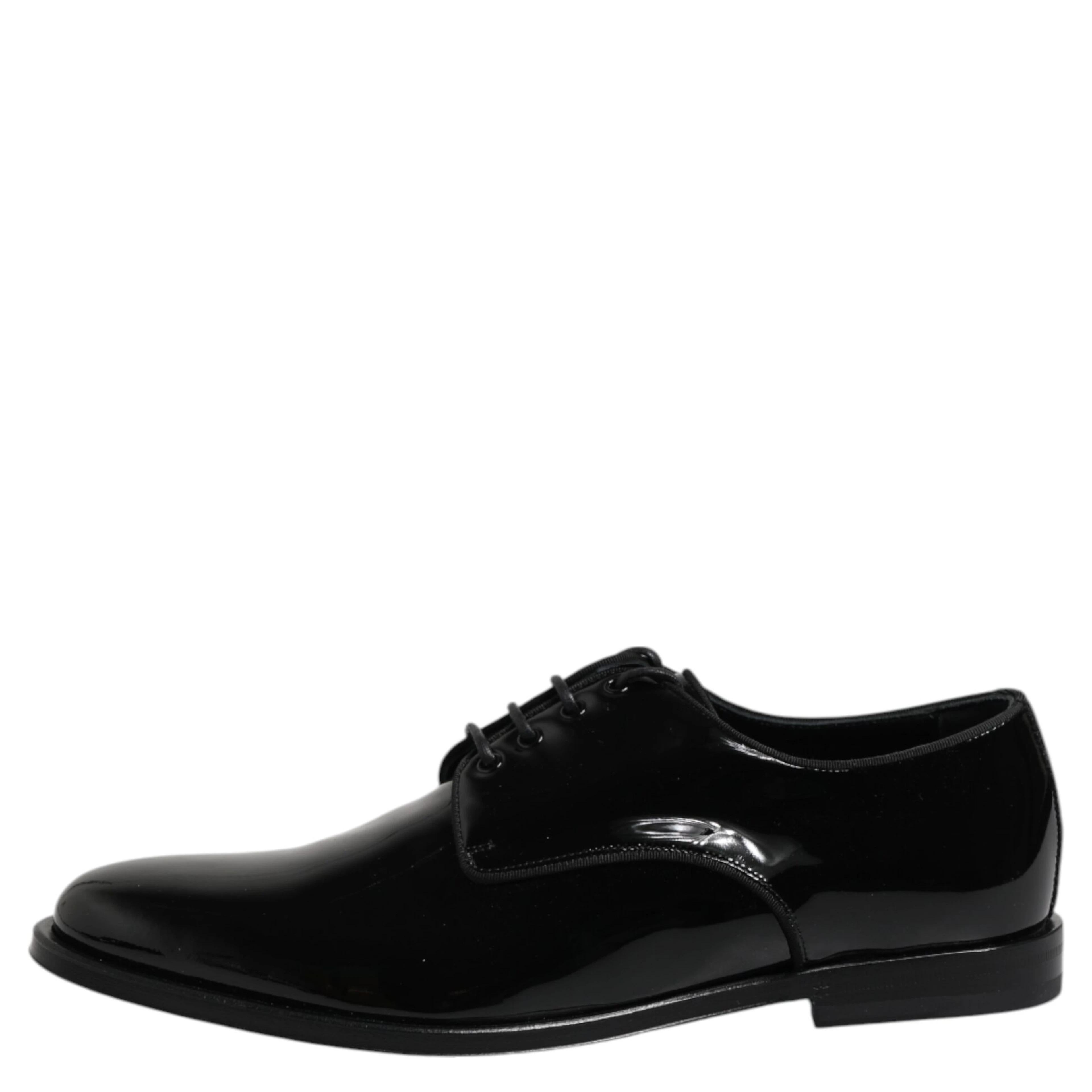 Black Patent Leather Derby Formal Dress Shoes