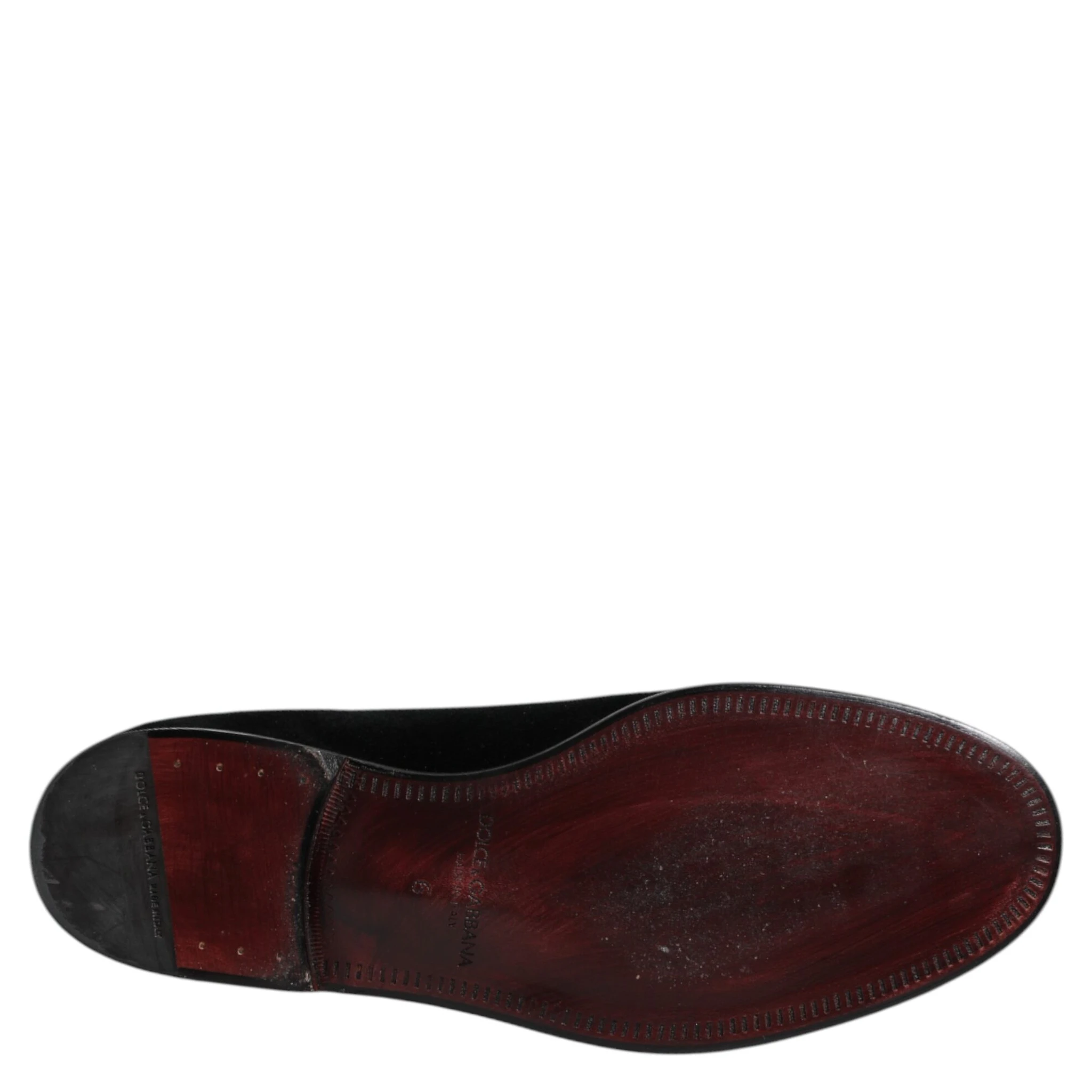 Black Velvet Slip On Loafers Formal Shoes
