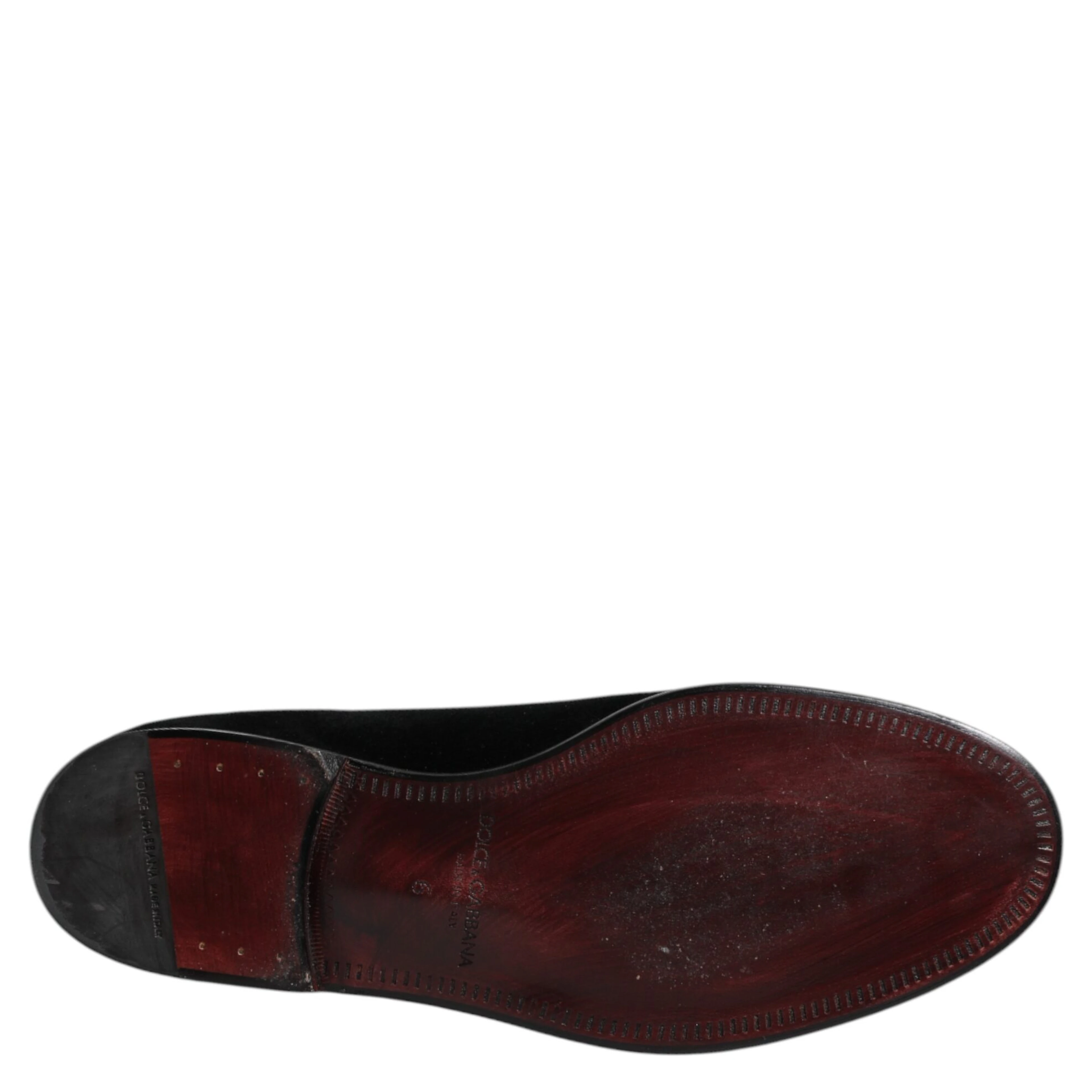Black Velvet Slip On Loafers Formal Shoes