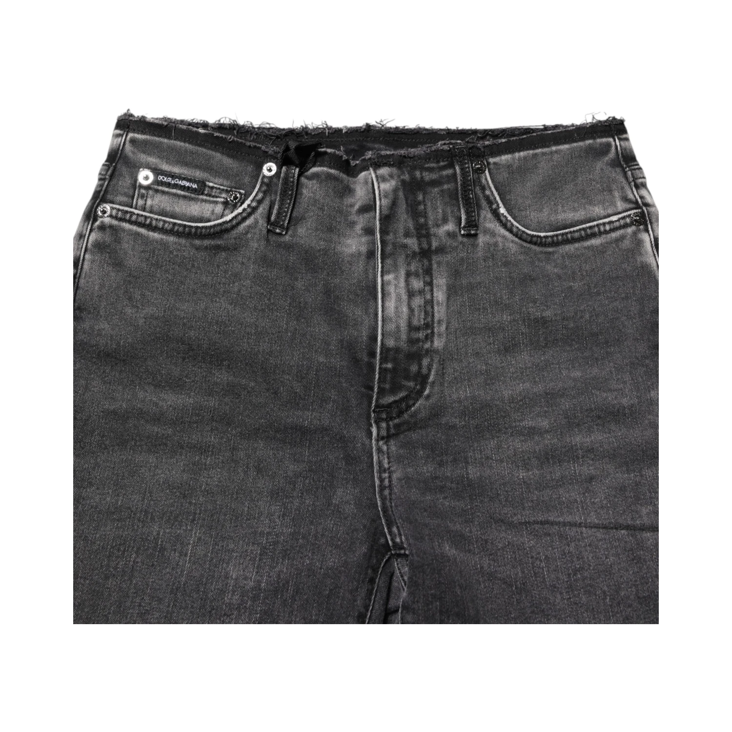Gray Skinny Cotton Mid Waisted Denim Jeans