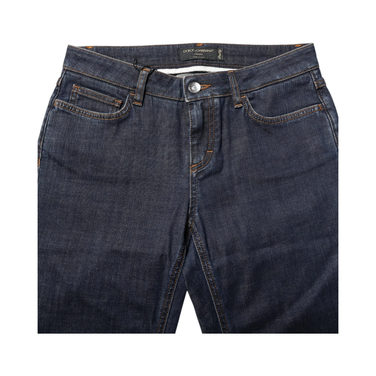 Blue Skinny Cotton Mid Waisted Denim Jeans