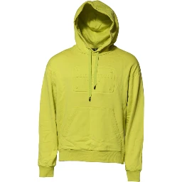 Green Cotton Hooded Logo Sweatshirt Sweater