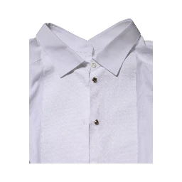 White Cotton Long Sleeves Formal Top Shirt