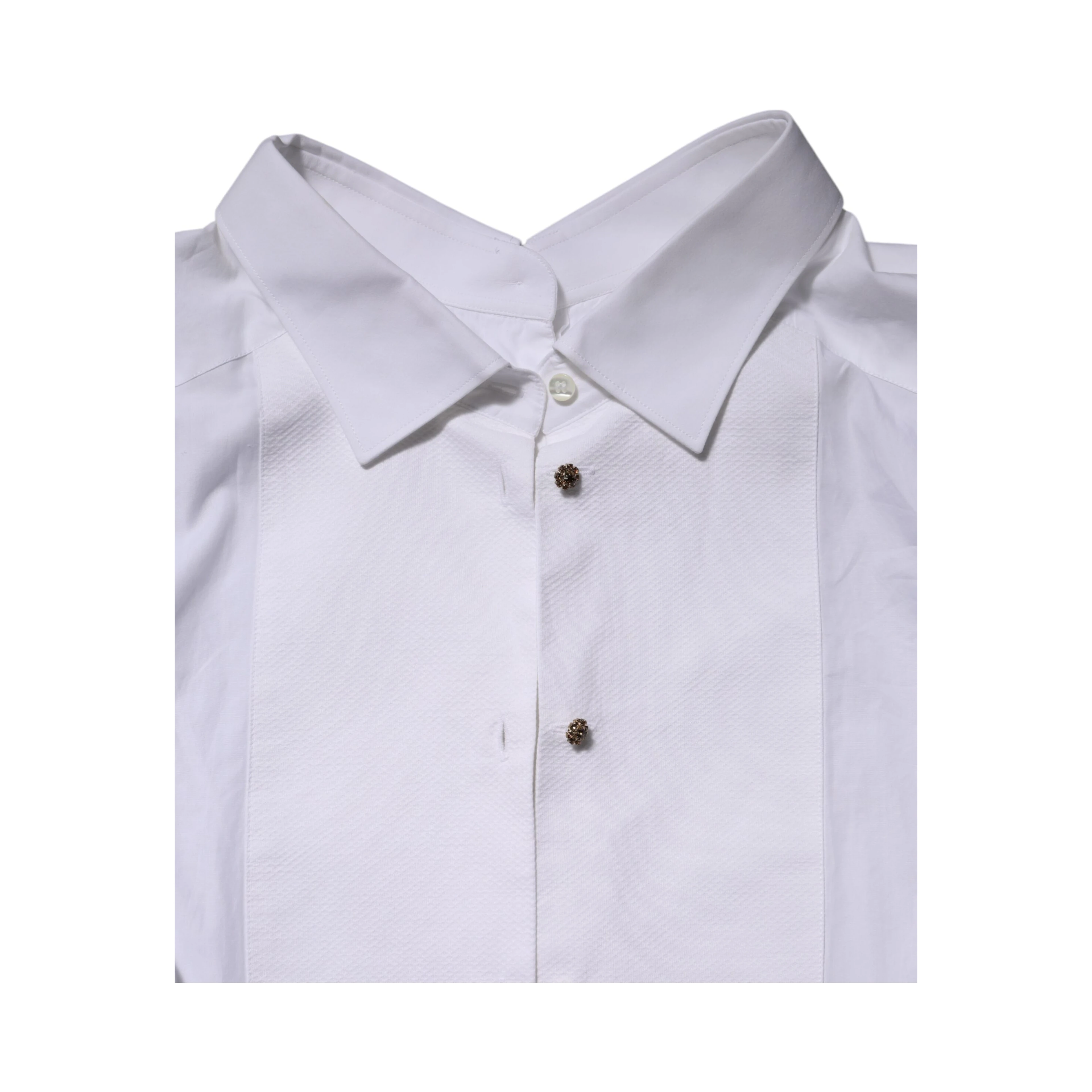 White Cotton Long Sleeves Formal Top Shirt