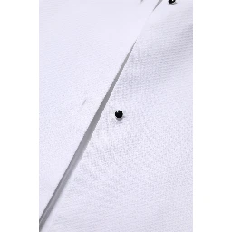 White Cotton Long Sleeves Collared Top Shirt