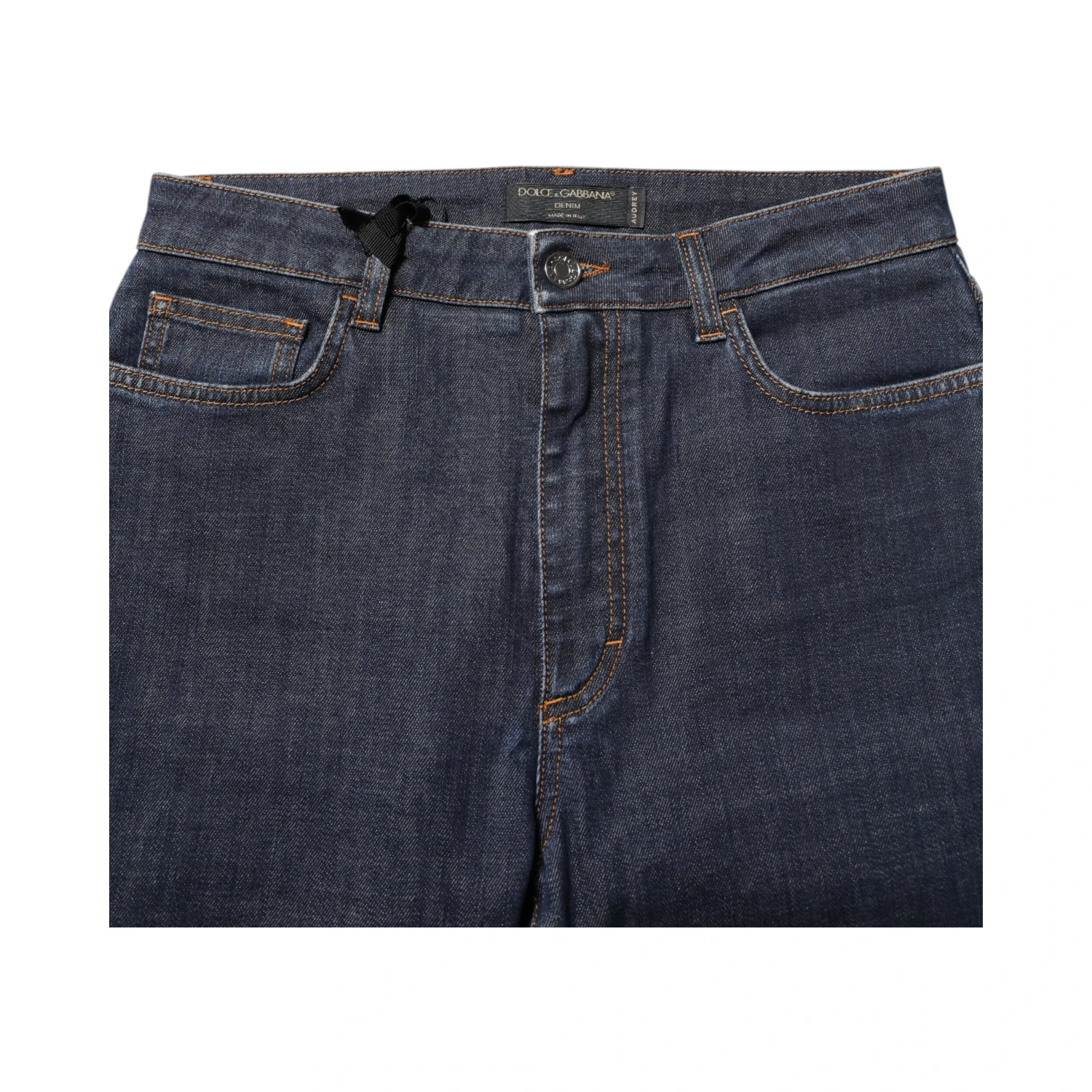 Blue Queen Patch AUDREY Mid Waist Denim Jeans