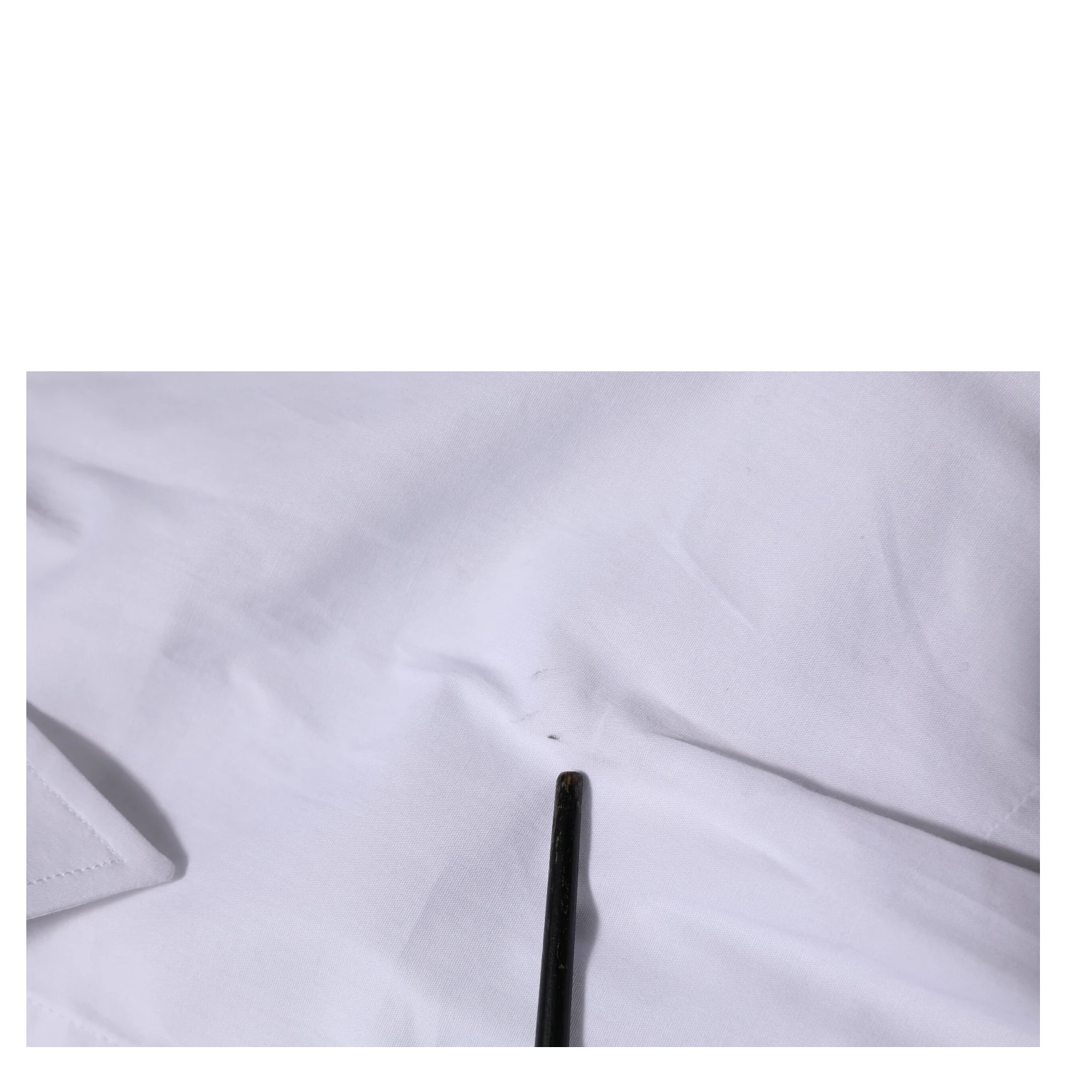 White Cotton Collared Long Sleeves Top Shirt