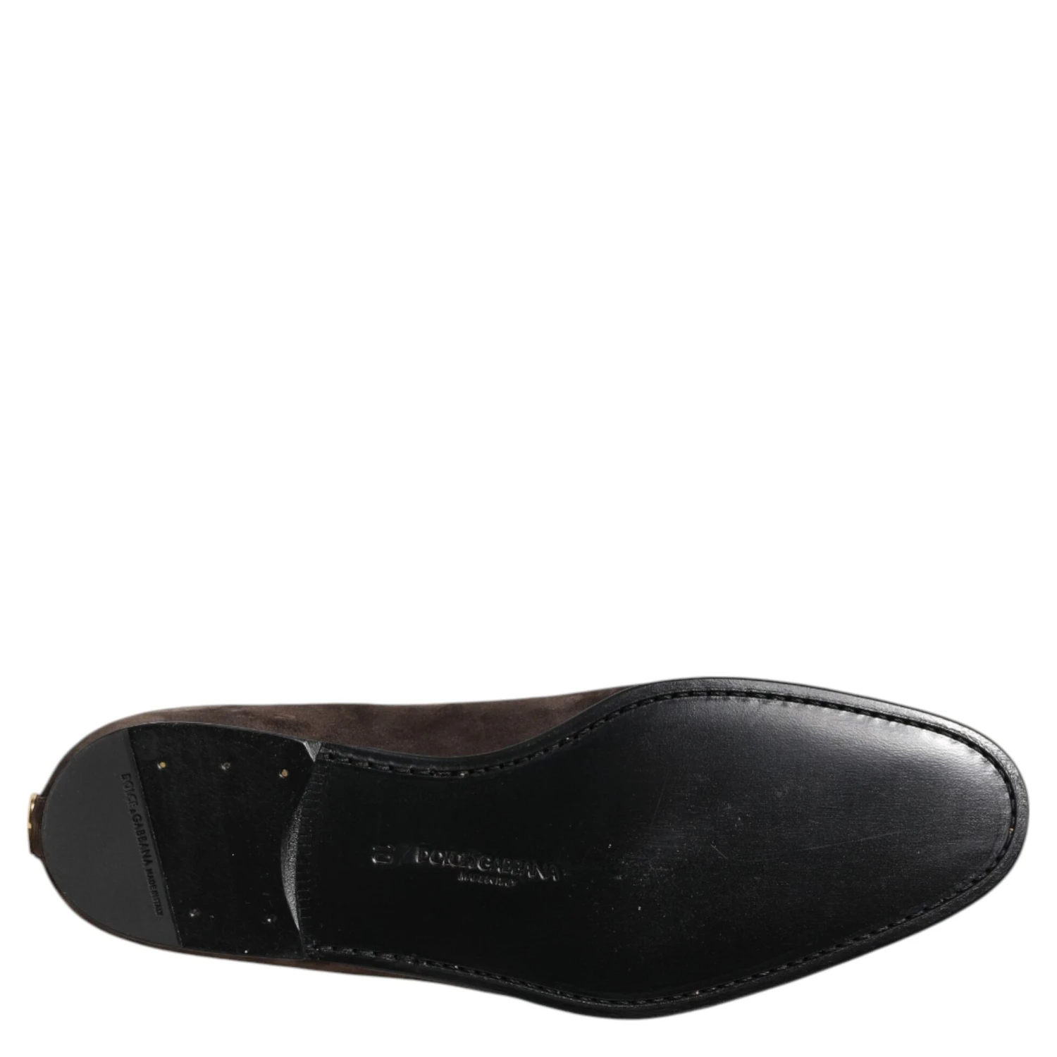 Brown Velvet Leather Slip On Loafers Shoes