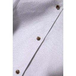 White Cotton Long Sleeves Formal Top Shirt