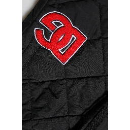 Black Quilted Mid Waist Jogger Pants