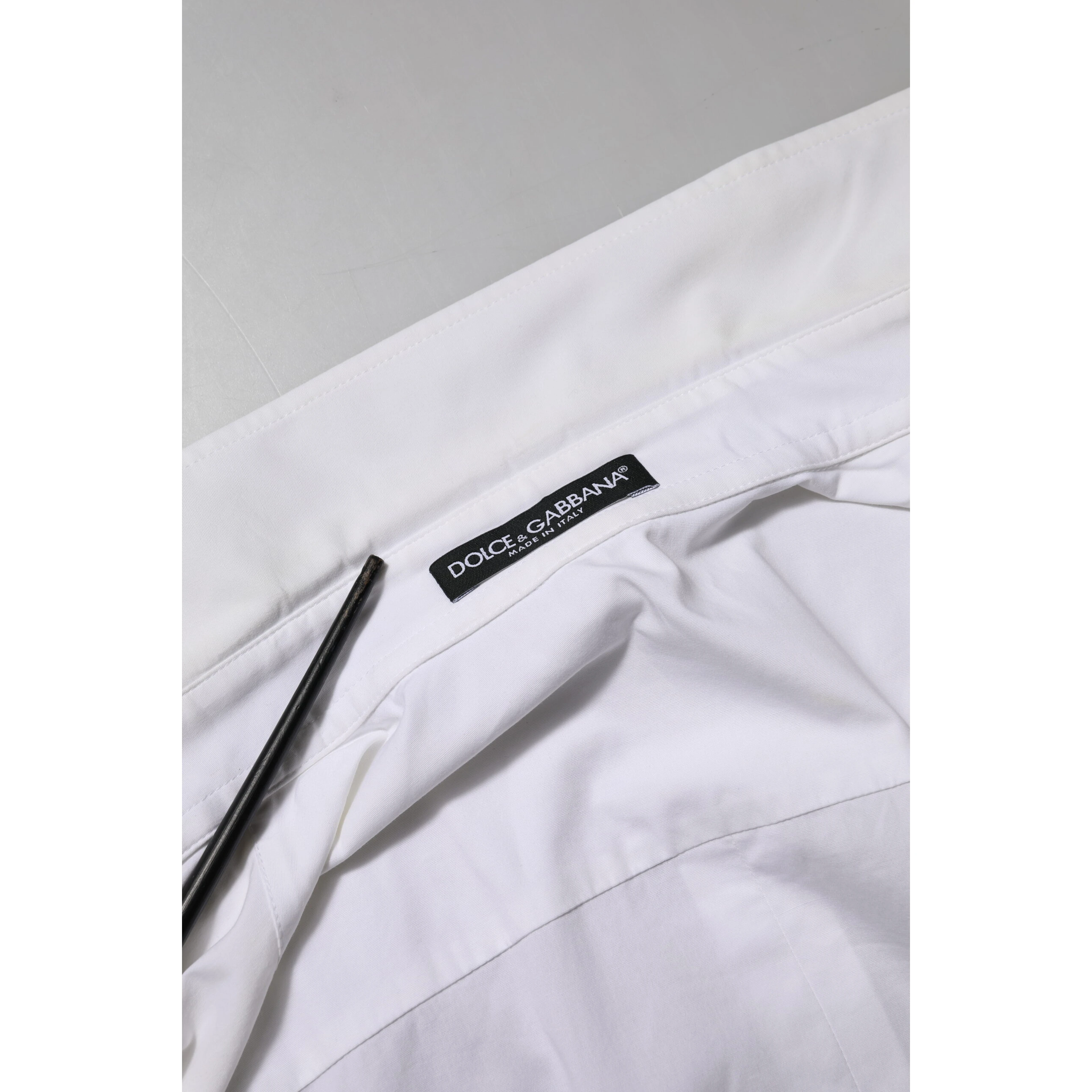White Cotton Collared Long Sleeves Top Shirt