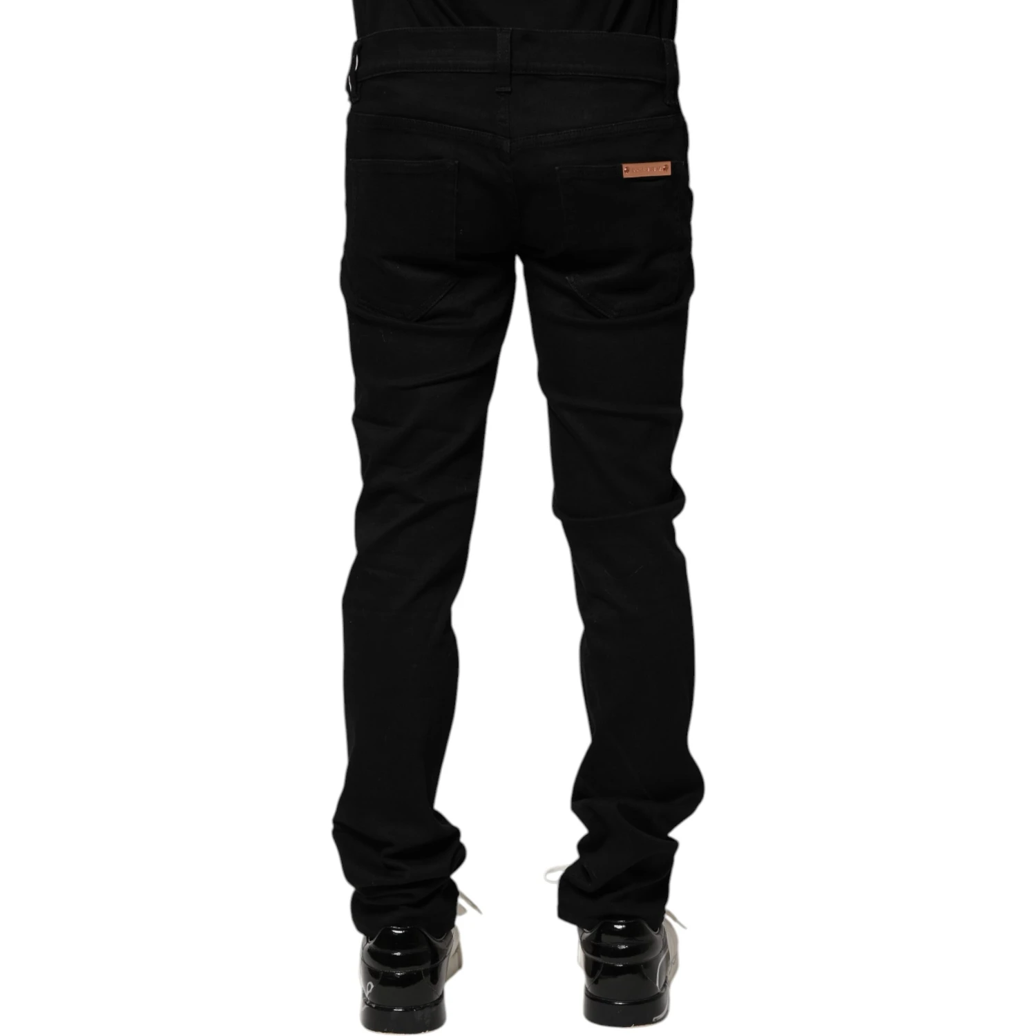 Black Cotton Skinny Men Denim Jeans