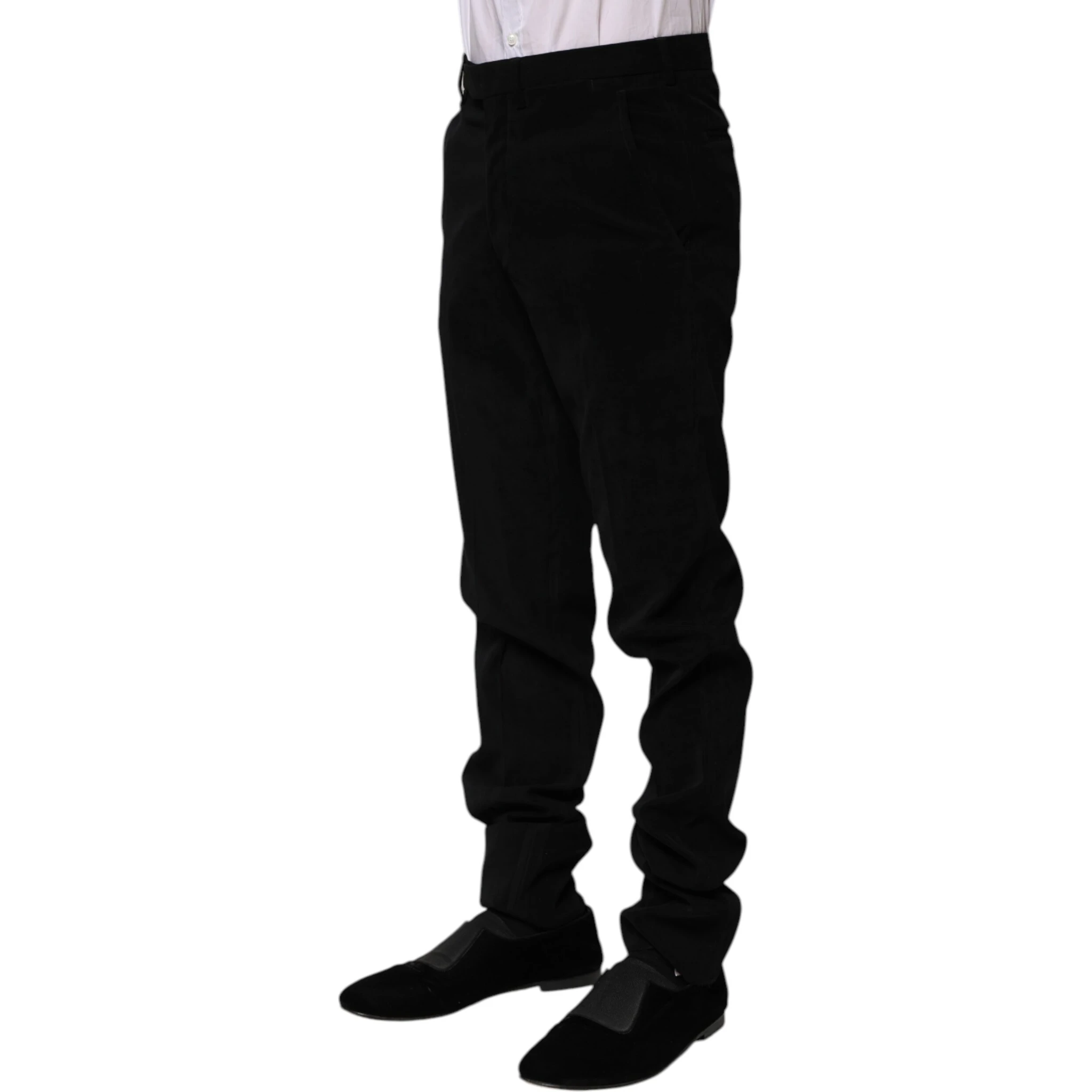 Black Mid Waist Dress Formal Pants