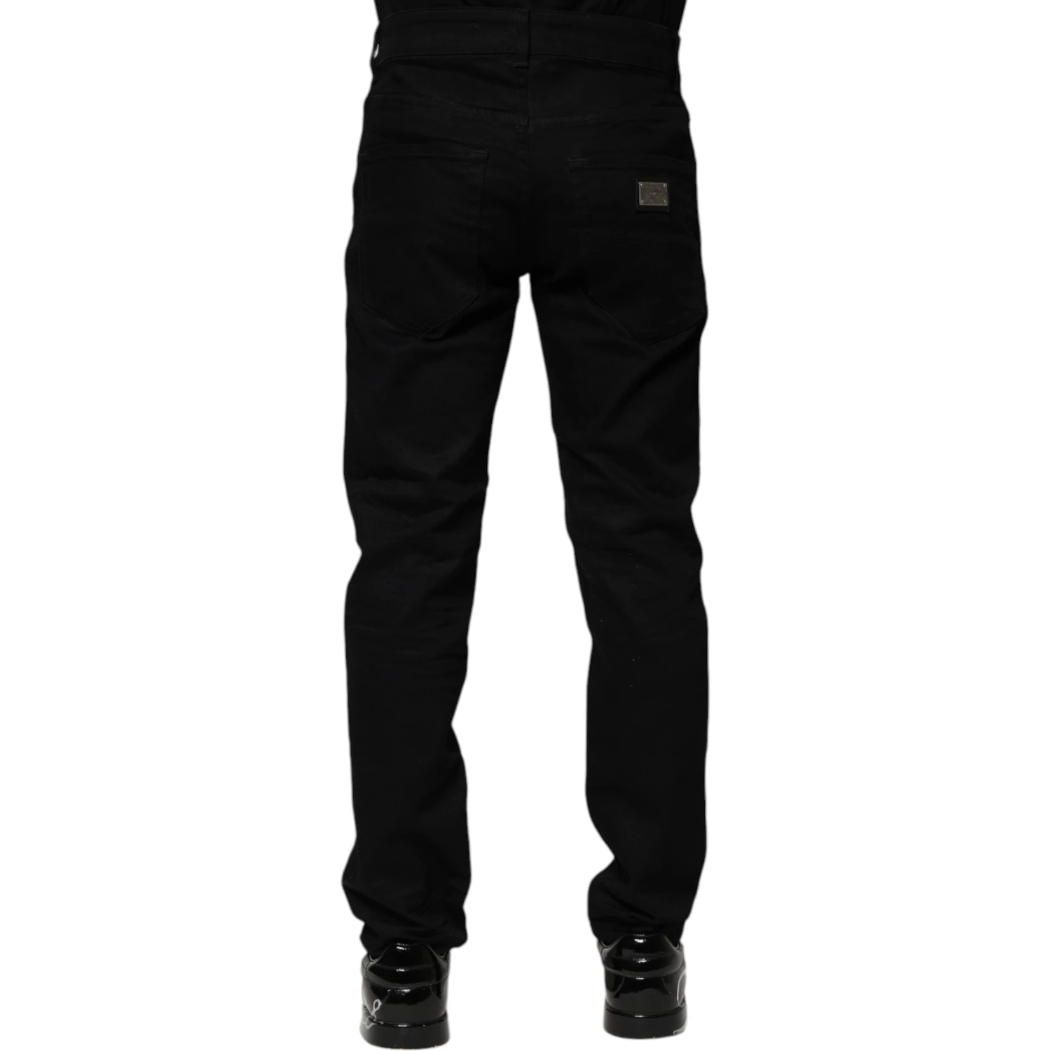Black Cotton Skinny Denim Jeans