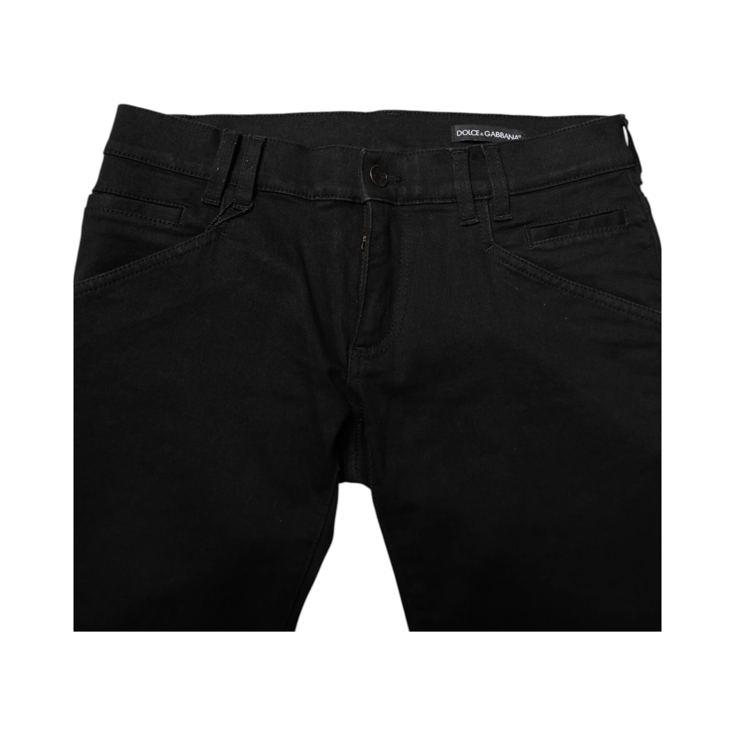 Black Cotton Skinny Men Denim Jeans