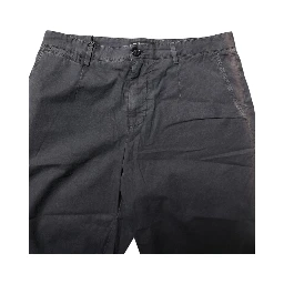 Dark Gray Cotton Stretch Denim Bermuda Shorts