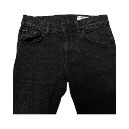 Black Cotton Skinny Men Denim Jeans