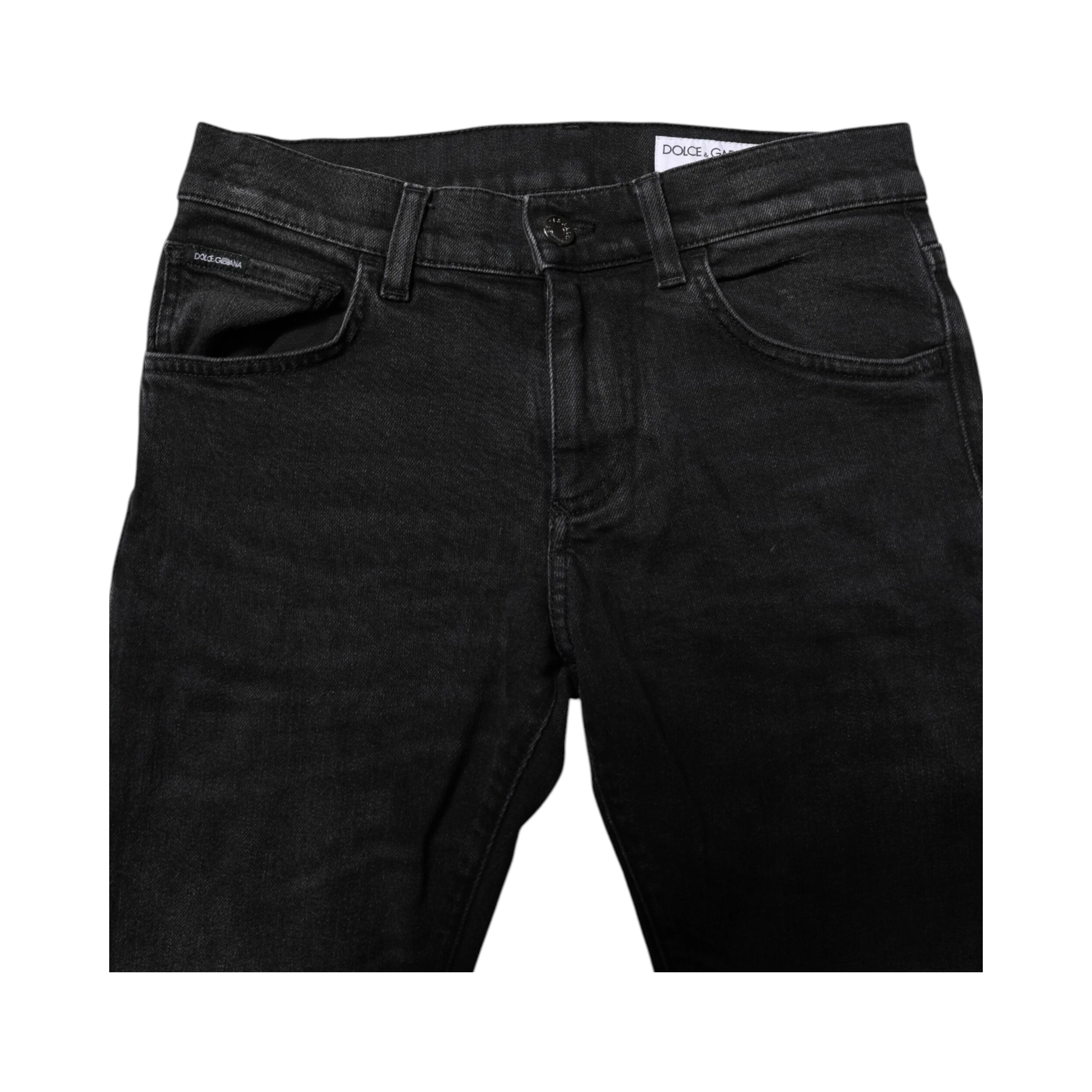 Black Cotton Skinny Men Denim Jeans
