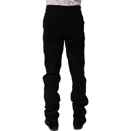 Black Mid Waist Dress Formal Pants