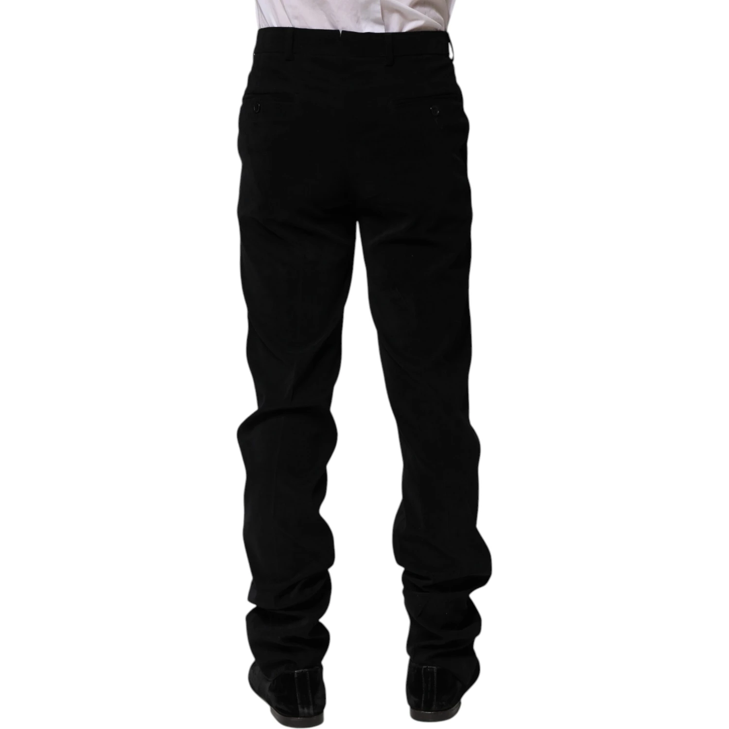 Black Mid Waist Dress Formal Pants