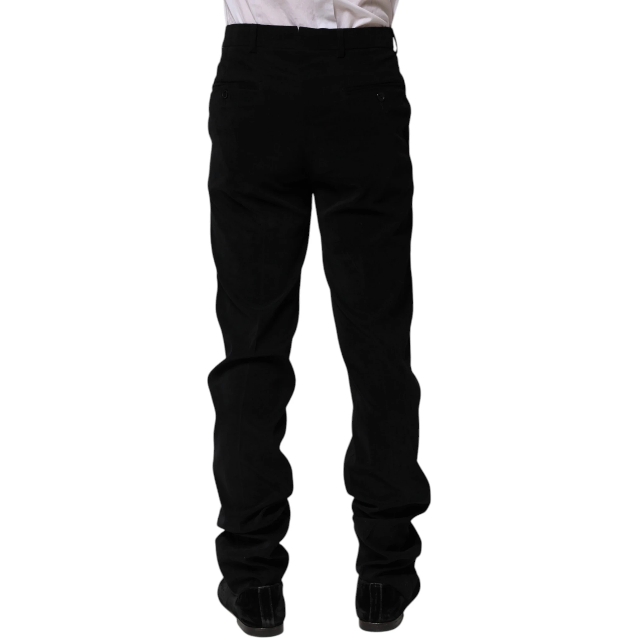 Black Mid Waist Dress Formal Pants