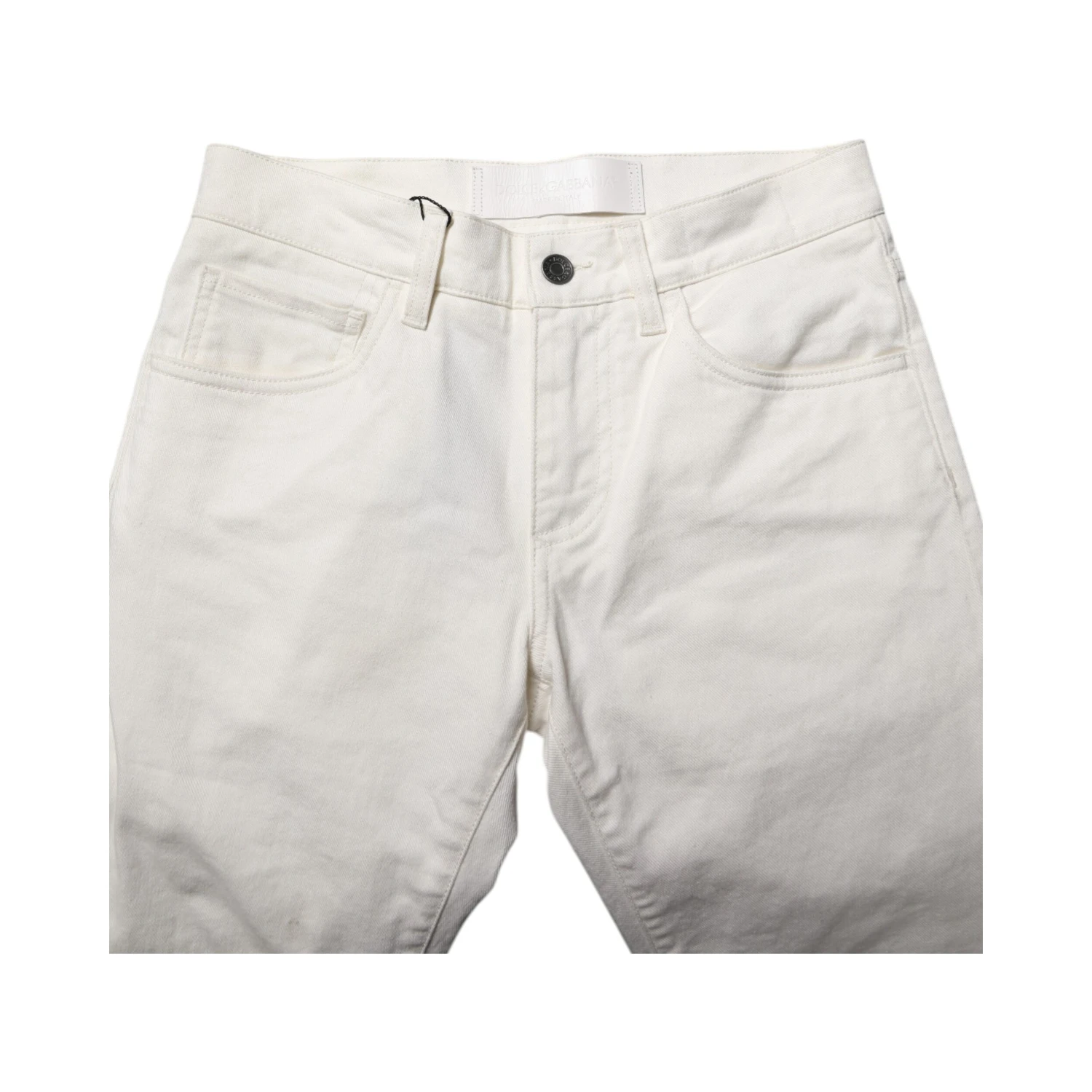 White Cotton Skinny Men Denim Jeans